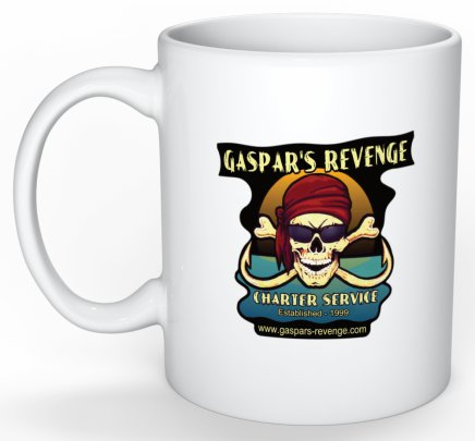 gaspar's revenge white coffee mug