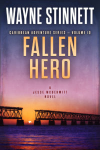The book cover of Wayne Stinnet's novel, Fallen Hero