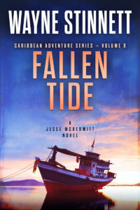 The book cover of Wayne Stinnet's novel, Fallen Tide