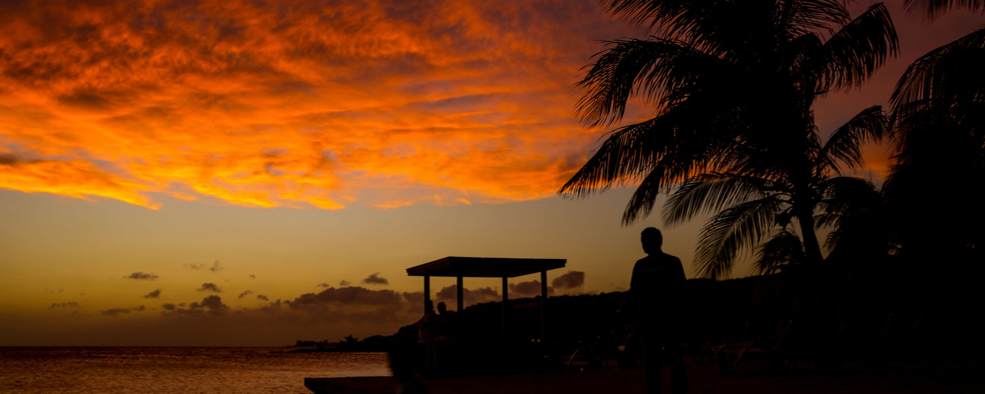 A tropical Florida Key sunset