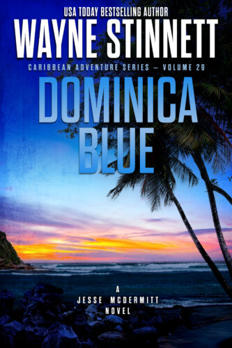 Book Cover of Dominica Blue by Wayne Stinnett